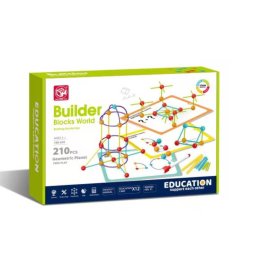 Set de constructie STEAM - Forme 3D (210 piese)