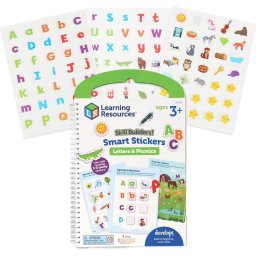 Set activitati educative cu abtibilduri - Litere si sunete (lb.engleza), Varsta recomandata: 3 ani+