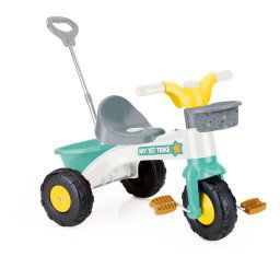Prima mea tricicleta cu maner - Pastel, Varsta recomandata: 2 ani+, Greutate maxima suportata: 30 kg, Multicolor