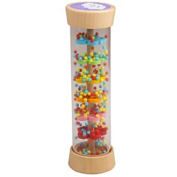 Jucarie senzoriala interactiva BigJigs Toys, Picaturi de ploaie, creaza sunete si efecte vizuale, 12 luni+