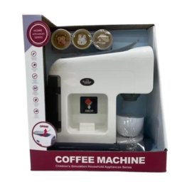Jucărie aparat de cafea cu capsule, cu efecte de lumină și sunet.