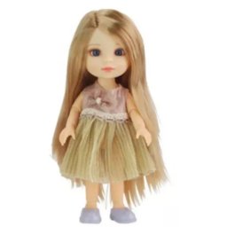 Păpușă din plastic, 12 cm - diverse modele