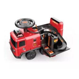 2 în 1 baby taxi și garaj de pompieri.