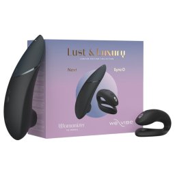 Womanizer Lust&Luxury - vibrator clitoridian și pentru cuplu - set negru