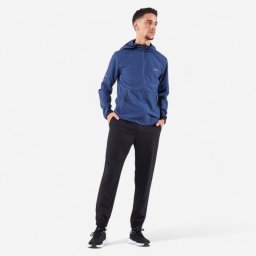 Pantalon de trening respirant alergare KIPRUN Run 100 Dry Negru Bărbați