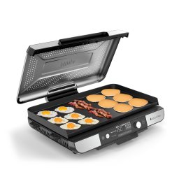 Grătar de interior Sizzle Pro XL GX101, 40°- 260°C, 1800W, 2 zone de gătit Ninja