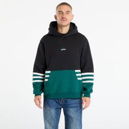 Hanorac adidas Archive Cutline Hoodie Black/ Collegiate Green