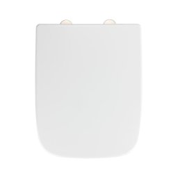 WENKO 24334100 - Capac WC EXCLUSIVE 46,5 x 37 cm alb/argintiu