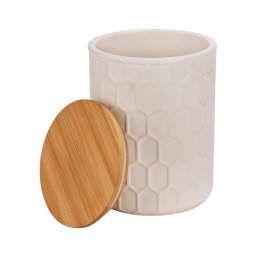 WENKO 54222100 - Cutie de depozitare MAYA 13x17 cm alb/maro