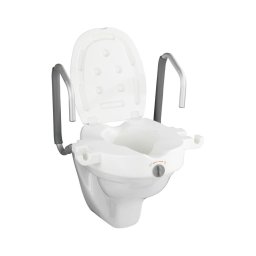 WENKO 20924100-Capac WC SECURA 55x47,5 cm alb/argintiu