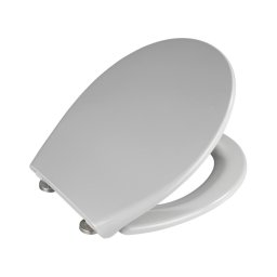 WENKO 22402100-WC Capac WC SAMOS, 44,5 x 37,5 cm, gri/argintiu