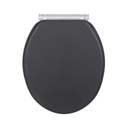 WENKO 25218100 - Capac WC MORRA, 35 x 42 cm, antracit/argintiu