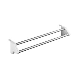 WENKO 3703100 - Uscător de rufe TWIN, 60 x 13 cm, argintiu/alb