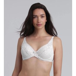 PLAYTEX RCS FLOWER ELEGANCE UNDERWIRE BRA - Women's Lace Bra with Underwire - White