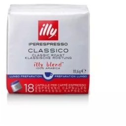 Capsule cafea Illy, IperEspresso Classico Lungo, 18 capsule