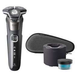 Aparat De Ras Philips Series 5000 S5887/50 Umed Si Uscat Electric Cu 3 Accesorii Gri