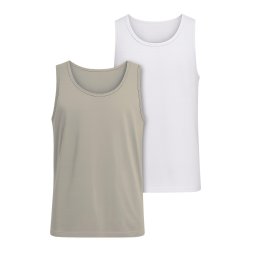 Urban Classics Tricou oliv / alb