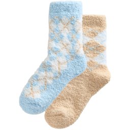 Next Șosete maro cămilă / ecru / albastru deschis