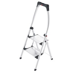Scara aluminiu Hailo K100 TopLine, Trepte pliante, 2 trepte