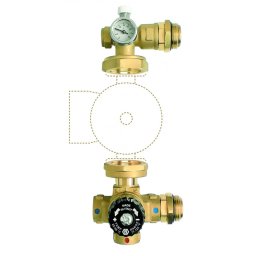 Grup de amestec incalzire in pardoseala pentru colectori 1, pentru pompe cu distanta intre racorduri de 130 mm - GM-WP