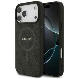 Husa Husa pentru iPhone 17 Pro Max - Guess 4G Ring Classic Logo MagSafe (GUHMP17XG4GFRK) - Black