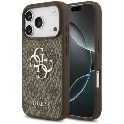 Husa Husa pentru iPhone 17 Pro - Guess Hardcase 4G Big Logo (GUHCP17L4GMGBR) - Brown