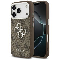 Husa Husa pentru iPhone 17 Pro - Guess Hardcase Big 4G Logo Classic Logo (GUHCP17LP4G4SMCW) - Brown
