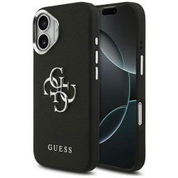 Husa Husa pentru iPhone 17 - Guess Hardcase 4G Grained Big and Classic Logo (GUHCP17SPG4SMCEK) - Black