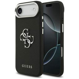 Husa Husa pentru iPhone 17 Air - Guess Hardcase 4G Grained Big and Classic Logo (GUHCP17MPG4SMCEK) - Black