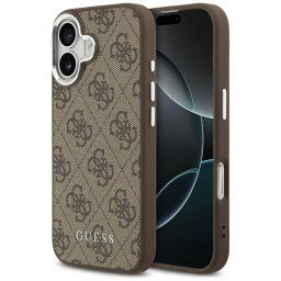 Husa Husa pentru iPhone 17 - Guess Hardcase 4G Classic Logo MagSafe (GUHMP17SP4GSSMCW) - Brown