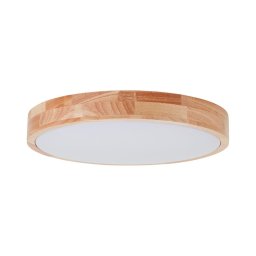 Brilliant - Plafonieră LED SLIMLINE, 22 W, 230 V, Ø 39 cm, lemn de cauciuc