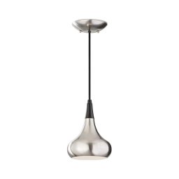 Feiss FE-BESO-P-S-BS - Pendul BESO 1xE27/60W/230V crom mat/negru