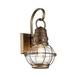 Kichler KL-BRIDGEPOINT-S-NBR - Aplica de exterior BRIDGEPOINT 1xE27/60W/230V IP44