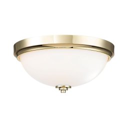 Feiss FE-MALIBU-F-BATH-PB - Plafonieră pentru baie MALIBU, 2x E27/60W, 230V, IP44, auriu