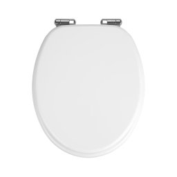 WENKO 22885100-WC Capac WC URBIO 36x42,5 cm alb/argintiu