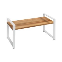 WENKO 53027100 - Raft LOUISA 40 x 20 cm, alb/maro