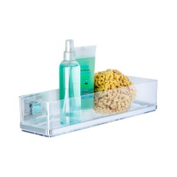 WENKO 22685100-Poliță VACUUM-LOC QUADRO ED 38,5x14,5 cm argintiu/lucios. crom