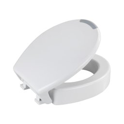 WENKO 25005100 - Capac WC SECURA 37 x 44 cm, alb/gri