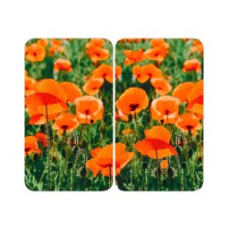 WENKO 2521434500 - Placă de acoperire ABDECKPLATTE, model Floare/Plantă, 30 x 52 cm, multicolor