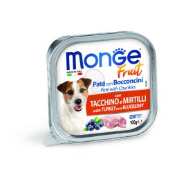 Monge Dog Fruit paté cu curcan și afine 100 g