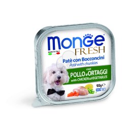 Monge Dog Fresh paté cu pui și legume 100 g