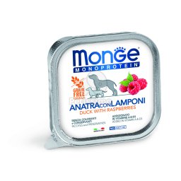 Monge Dog Monoprotein Fruits paté - rață, zmeură 150 g