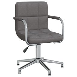 Scaun de bucatarie pivotant, gri închis, textil GartenMobel Dekor