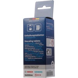 Set 6 pastile decalcifiere BOSCH by IBEDA-CHEMIE 00312453, 6X 18g, Pentru aparate de cafea, fierbatoare sau dozatoare de apa