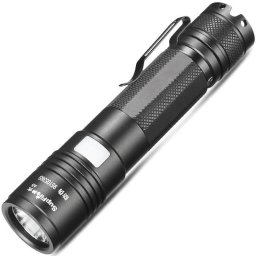 Lanterna LED Supfire A5, 300lm, 200M incarcare USB, Negru