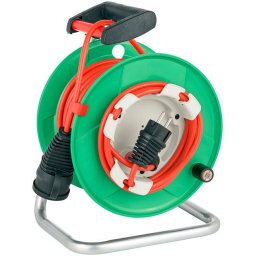 Prelungitor cu tambur pentru exterior Brennenstuhl Garant G, 1 priza, IP44, protectie la supraincalzire, cablu H05VV-F3G1.5, 38+2m