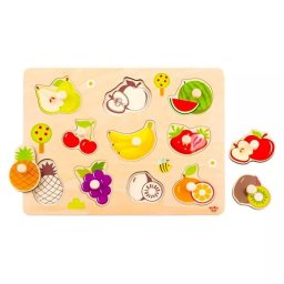 Puzzle siluetă din lemn: Fructe