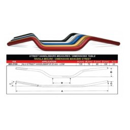 GHIDON WRP ALU-STREET LOW moto 22mm