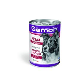 Gemon Medium Adult Dog - conservă cu vită și ficat 415 g