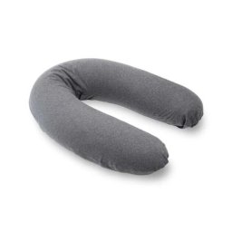 Perna mare pentru gravide si bebelusi 3 in 1, bumbac organic Buddy Chine Anthracite Doomoo